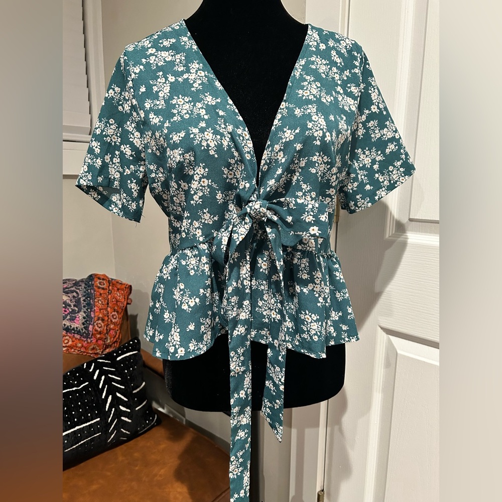 Boho Floral baby Doll top.